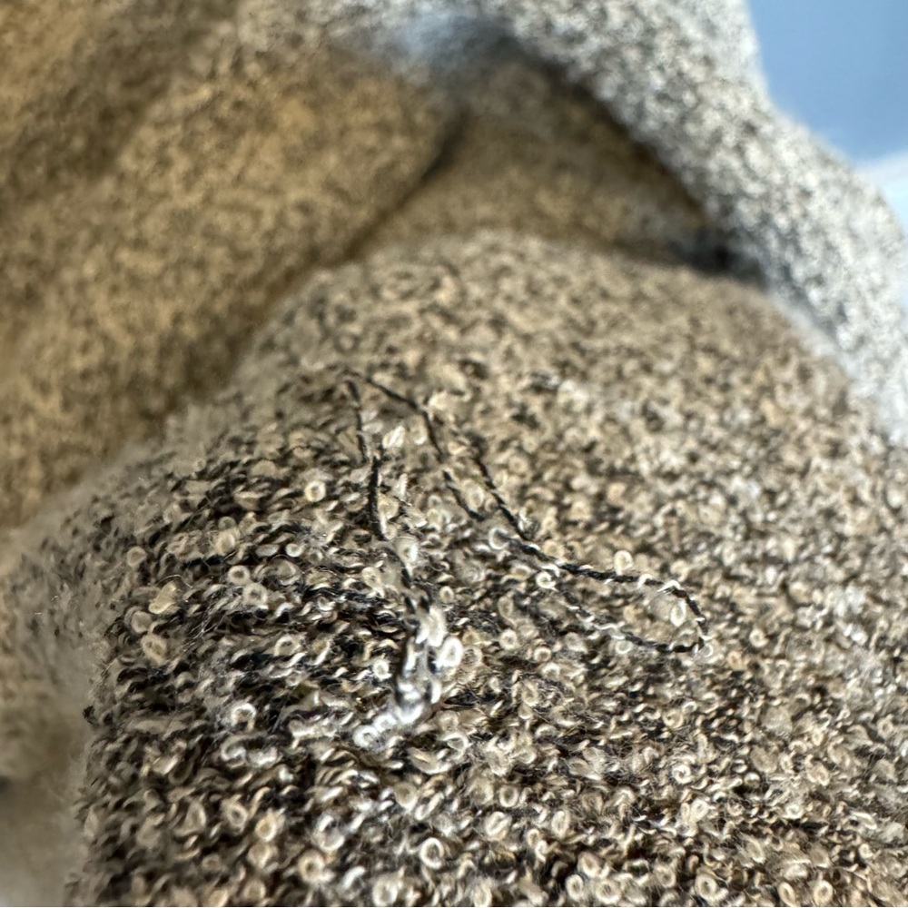 Natural Life Oversized Knit Sweater Tan Black Trim Relaxed Fit L/XL - Picture 8 of 10